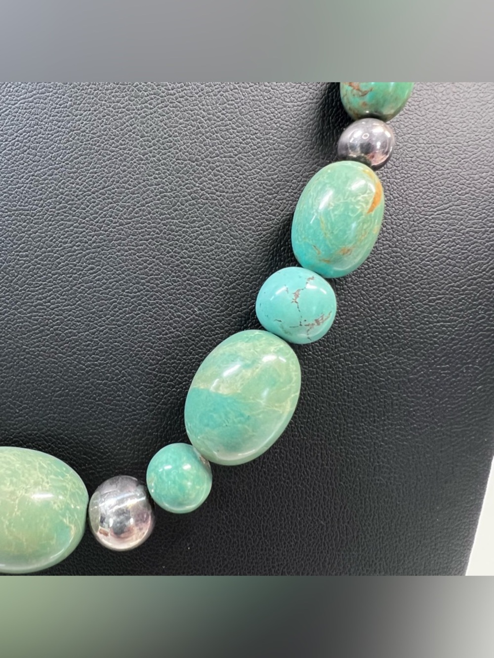 Carolyn Pollack Green Turquoise Necklace - Picture 4 of 7